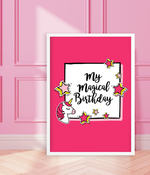 Постер для свята "My Magical Birthday" 2 розміри (03421) 03421 фото