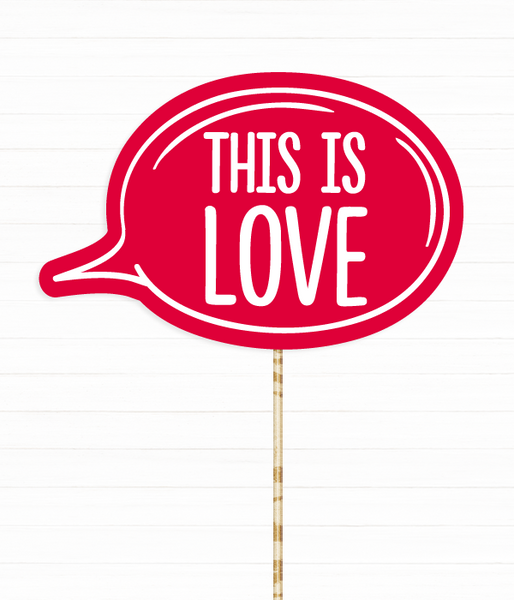 Табличка для фотосессии "This is LOVE" (01646) 01646 фото