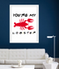 Плакат-постер для вечеринки в стиле сериала Друзья "You're my Lobster" 2 размера (F4051) F4051 фото 2