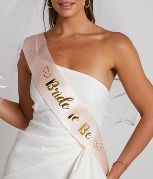 Лента через плечо на девичник "Bride to be" (B222) B222 фото