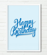 Постер "Happy Birthday" 2 размера без рамки (02335)