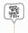Табличка для новогодней фотосессии Happy New Year 2024 (40-70)