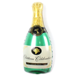 Большой воздушный шар "Бутылка шампанского" зеленая 110x60 см (B282023)
