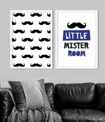 Набір із двох постерів для дитячої кімнати "LITTLE MISTER ROOM" 2 розміри (01799) 01799 фото