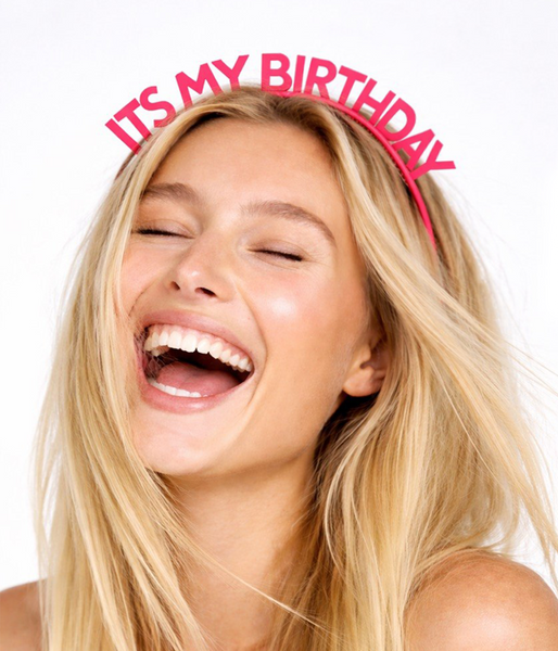 Обруч на день рождения  It's My Birthday  розовый пластик (090871) 090871 фото