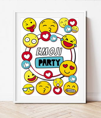 Постер для вечірки "Смайли" 2 розміри (S13070) S13070 фото