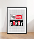 Постер "Youtube PARTY" 2 розміри без рамки (Y54) Y54 (А3) фото 1