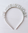 Обруч на день народження It's My Birthday срібний пластик (090875)
