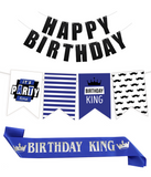 Набор украшений для дня рождения мужчины "Birthday King" 02389 фото
