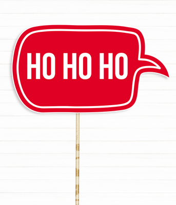 Табличка для новогодней фотосессии "HO HO HO" (02788) 02788 фото