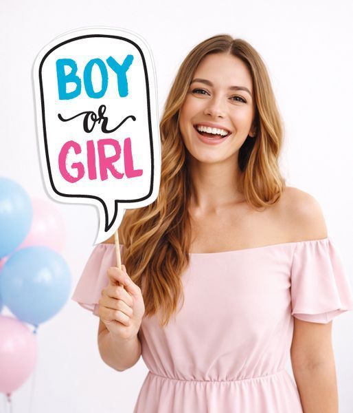 Набір фотобутафоріі для гендер паті "BOY OR GIRL" 11 шт (079011) 079011 фото