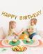 Бумажная гирлянда "Happy Birthday" золотая 40-149 фото 2