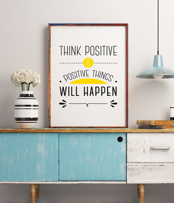 Постер "Think positive" 01930 фото