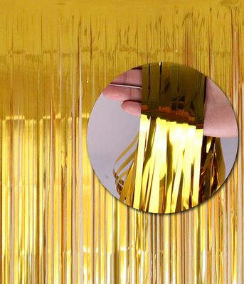 Фото-фон - шторка із фольгою золотою 1х2 метра (F2001) F2001 фото