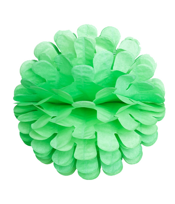 Бумажний шарик-помпон салатовий 30 см. 020011 фото