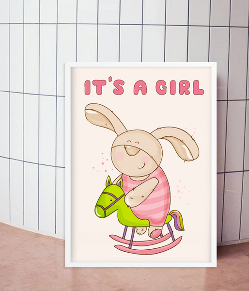 Постер для baby shower "It's a girl" 2 размера (02780) 02780 (А3) фото