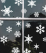 Новогодний декор - наклейки-снежинки на стекло (27 наклеек) H119 фото 1