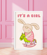 Постер для baby shower "It's a girl" 2 размера (02780) 02780 (А3) фото