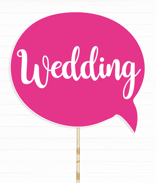 Табличка для весільної фотосесії "Wedding" (01213) 01213 фото