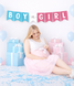 Бумажная гирлянда для гендер пати "BOY OR GIRL" 8 флажков (90-412)) 90-412 фото 1