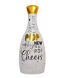 Більший повітряний куля новорічна пляшка шампанського Happy New Year 78x40 см (NY70077)