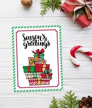 Новорічна листівка "Season's greetings" (03373) 03373 фото