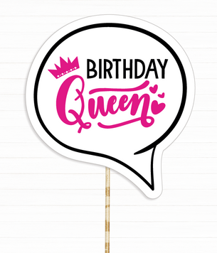 Табличка для фотосессии "BIRTHDAY QUEEN" (B11) B11 фото