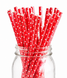 Бумажные трубочки "Red white dots" (10 шт.) straws-28 фото 1