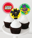 Топперы для капкейков "Лего Бэтмен" 10 шт (L908) L908 фото 1