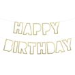 Гирлянда с золотой надписью "Happy Birthday!" (03447)