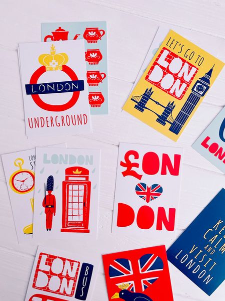 Набор мини-открыток "LONDON" 12 шт (L-208) L-208 фото