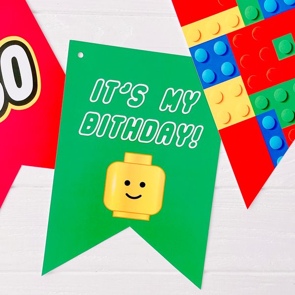 Набор декора для дня рождения мальчика "Лего" (L-17701) L-17701 фото