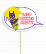 Табличка для фотосесії у стилі Лего Бетмен "Lego Batman Party!" (L906)