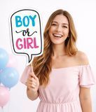 Табличка для фотосесії "BOY OR GIRL" для гендер паті (90-410) 90-410 фото