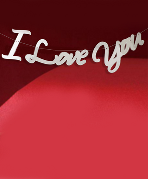 Гирлянда I love you серебряная (2 метра) VD-349 фото