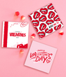 Набор мини-открыток на День Влюбленных "Valentine's Day" 4 шт 10х10 см (04297)