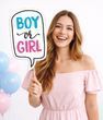 Табличка для фотосесії "BOY OR GIRL" для гендер паті (90-410)