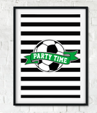Постер для футбольной вечеринки Party Time 2 размера без рамки (F70076) F70076 фото