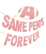 Гирлянда для девичника с буквами Same Penis Forever блестящее розовое золото (H01987)