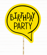 Табличка для фотосесії на день народження "Birthday party!" (02733) 02733 фото