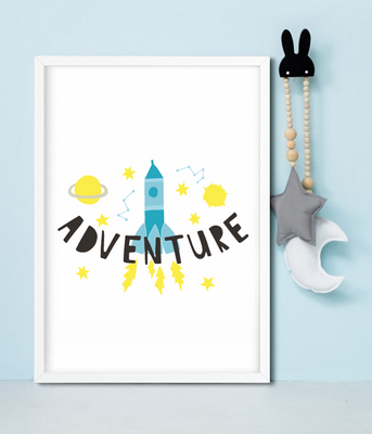 Постер для дитячої кімнати "Adventure" 2 розміри (01786) 01786 фото