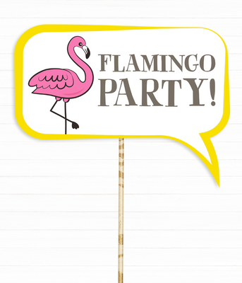Табличка для фотосесії "Flamingo Party!" (050687) 050687 фото
