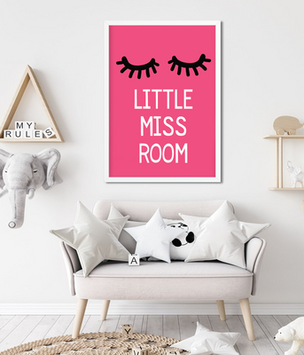 Постер для дитячої кімнати "Little Miss Room" 2 розміри (03192) 03192 фото