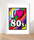 Плакат для вечірки I love 80s (2 розміри) 05082 (A3) фото 5